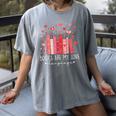 Books Are My Love Language Valentine Reads Bookish Club Women's Comfort Colors T-Shirt Gray