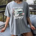 Books Are My Therapy Summer Reading Book Lovers Women's Comfort Colors T-Shirt Gray Books Are My Therapy Summer Reading Book Lovers Women's Comfort Colors T-Shirt Gray