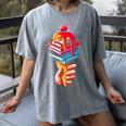 Books Reading Ice Cream Women's Comfort Colors T-Shirt Gray