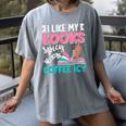 I Like My Books Spicy Coffee ICY Women's Comfort Colors T-Shirt Gray