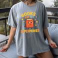 Books Are My Superpower Cute Reading Lover Women's Comfort Colors T-Shirt Gray