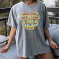 Bookshelf Heart Women's Comfort Colors T-Shirt Gray