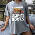 Bookworm Art For Men Women Book Reading Lover Bookish Women's Comfort Colors T-Shirt Gray