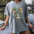 Bookworm Dragons Reading Book Dragons And Books Women's Comfort Colors T-Shirt Gray
