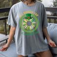 Bookworm Irish All Booked For St Patrick's Day Book Lover Women's Comfort Colors T-Shirt Gray