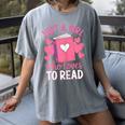Bookworm Just A Girl Who Loves To Read Women's Comfort Colors T-Shirt Gray