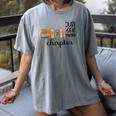 Bookworm Woman Reading Fiction Novels Library Book Store Women's Comfort Colors T-Shirt Gray