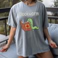 Bookworm Worm Reading Book Lover Read Books Librarian Women's Comfort Colors T-Shirt Gray Bookworm Worm Reading Book Lover Read Books Librarian Women's Comfort Colors T-Shirt Gray