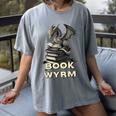 Bookwyrm Dragon Fantasy Bookish Fairytale Book Lover Women's Comfort Colors T-Shirt Gray Bookwyrm Dragon Fantasy Bookish Fairytale Book Lover Women's Comfort Colors T-Shirt Gray