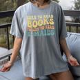 Born To Read Books Forced To Read Emails Reading Books Dad Women's Comfort Colors T-Shirt Gray