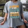 Borrow Books A Library A Day Keeps The Boredom Away Reading Women's Comfort Colors T-Shirt Gray Borrow Books A Library A Day Keeps The Boredom Away Reading Women's Comfort Colors T-Shirt Gray