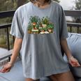 Botanical Garden Plants With Books Women's Comfort Colors T-Shirt Gray Botanical Garden Plants With Books Women's Comfort Colors T-Shirt Gray