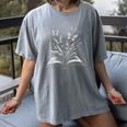 Butterflies And Book Lovers Reading Bookworm Women's Comfort Colors T-Shirt Gray