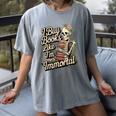 I Buy Books Like I'm Immortal Reader Meme Graphic Women's Comfort Colors T-Shirt Gray