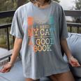 Cat & Book Art For Men Women Cat Librarian Novel Book Lover Women's Comfort Colors T-Shirt Gray Cat & Book Art For Men Women Cat Librarian Novel Book Lover Women's Comfort Colors T-Shirt Gray