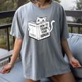 Cat Book Humor How To Train Your Human Women's Comfort Colors T-Shirt Gray Cat Book Humor How To Train Your Human Women's Comfort Colors T-Shirt Gray