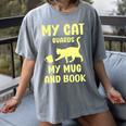 My Cat Guards My Mug And Book Humor Cats Premium Tri-Blend Women's Comfort Colors T-Shirt Gray My Cat Guards My Mug And Book Humor Cats Premium Tri-Blend Women's Comfort Colors T-Shirt Gray