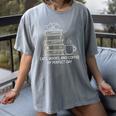 Cats Books And Coffee My Perfect Day Women's Comfort Colors T-Shirt Gray