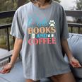 Cats Books And Coffee Women's Comfort Colors T-Shirt Gray