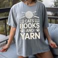Cats Books And Yarn Crocheter Crocheting Women's Comfort Colors T-Shirt Gray