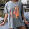 Cats Reading Books Librarian Library Readers Women's Comfort Colors T-Shirt Gray