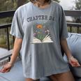 Chapter 24 Book Lovers & Readers 24th Birthday Wildflowers Women's Comfort Colors T-Shirt Gray