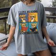Cheetah Love Reading And Cheetahs Kids Bookworm Women's Comfort Colors T-Shirt Gray Cheetah Love Reading And Cheetahs Kids Bookworm Women's Comfort Colors T-Shirt Gray