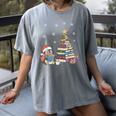 Christmas A Penguin Reading Book Snowflake Cocoa Hot Teacher Women's Comfort Colors T-Shirt Gray Christmas A Penguin Reading Book Snowflake Cocoa Hot Teacher Women's Comfort Colors T-Shirt Gray