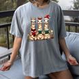 Christmas Three Llamas Reading Reading Books Llama Lover Women's Comfort Colors T-Shirt Gray Christmas Three Llamas Reading Reading Books Llama Lover Women's Comfort Colors T-Shirt Gray