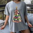 Christmas Tree Of Books For Readers And Librarians Women's Comfort Colors T-Shirt Gray