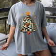 Christmas Tree Books Women's Comfort Colors T-Shirt Gray Christmas Tree Books Women's Comfort Colors T-Shirt Gray