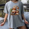 Coffee And Book Reading Accessories For Book Lovers Gnome Women's Comfort Colors T-Shirt Gray Coffee And Book Reading Accessories For Book Lovers Gnome Women's Comfort Colors T-Shirt Gray