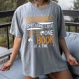 Cool Bookmobile Librarian Spreading Love One Book At A Time Women's Comfort Colors T-Shirt Gray Cool Bookmobile Librarian Spreading Love One Book At A Time Women's Comfort Colors T-Shirt Gray