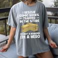 Cool Comic Book For Men Women Comic Book Collector Women's Comfort Colors T-Shirt Gray Cool Comic Book For Men Women Comic Book Collector Women's Comfort Colors T-Shirt Gray