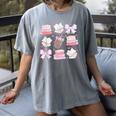 Coquette Bow Book Coffee Valentines Bookish Library Teacher Women's Comfort Colors T-Shirt Gray Coquette Bow Book Coffee Valentines Bookish Library Teacher Women's Comfort Colors T-Shirt Gray