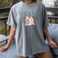Coquette Bow Book Lover Bookish Coquette Aesthetic Reading Women's Comfort Colors T-Shirt Gray