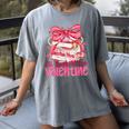 Coquette Bow All Booked For Valentine Book Lover Bookish Women's Comfort Colors T-Shirt Gray