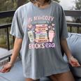 In My Cozy Iced Coffee And Books Era Women's Comfort Colors T-Shirt Gray