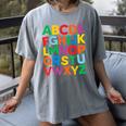 Cute ABCs Shirt Alphabet Colorful Letters Reading Books Kids Women's Comfort Colors T-Shirt Gray Cute ABCs Shirt Alphabet Colorful Letters Reading Books Kids Women's Comfort Colors T-Shirt Gray