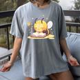 Cute Bee Reading Book Teacher Student Reader Graphic For Men Women Kids Women's Comfort Colors T-Shirt Gray