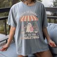 Cute Bookstore Ghost Retro Women Book Lovers Women's Comfort Colors T-Shirt Gray Cute Bookstore Ghost Retro Women Book Lovers Women's Comfort Colors T-Shirt Gray