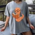 Cute Bookworm Worm Reading Book Glasses Nerdy Women's Comfort Colors T-Shirt Gray Cute Bookworm Worm Reading Book Glasses Nerdy Women's Comfort Colors T-Shirt Gray