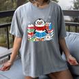 Cute Christmas A Penguin Reading Book Snowflake Hot Teacher Women's Comfort Colors T-Shirt Gray Cute Christmas A Penguin Reading Book Snowflake Hot Teacher Women's Comfort Colors T-Shirt Gray