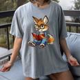 Cute Coyote With Book I Kids Coyote Women's Comfort Colors T-Shirt Gray Cute Coyote With Book I Kids Coyote Women's Comfort Colors T-Shirt Gray