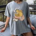 Cute Dragon Be Kind Stay Weird Read Books Women's Comfort Colors T-Shirt Gray