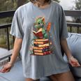 Cute Dragon Reading Book Bookworm Dragons And Books Women's Comfort Colors T-Shirt Gray Cute Dragon Reading Book Bookworm Dragons And Books Women's Comfort Colors T-Shirt Gray