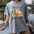 Cute Fox Stay Clever Read Books For Librarian Or Bookworm Women's Comfort Colors T-Shirt Gray Cute Fox Stay Clever Read Books For Librarian Or Bookworm Women's Comfort Colors T-Shirt Gray