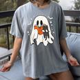 Cute Ghost Reading Book Spooky Season Halloween Costume Kids Women's Comfort Colors T-Shirt Gray Cute Ghost Reading Book Spooky Season Halloween Costume Kids Women's Comfort Colors T-Shirt Gray
