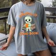 Cute Halloween Teacher Librarian Mummy Reading Books Women's Comfort Colors T-Shirt Gray
