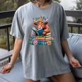 Cute Highland Cow Reading Book Baby Cow Bookworm Women's Comfort Colors T-Shirt Gray Cute Highland Cow Reading Book Baby Cow Bookworm Women's Comfort Colors T-Shirt Gray
